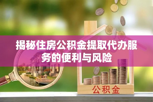 金湾揭秘住房公积金提取代办服务的便利与风险