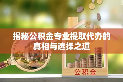 金湾揭秘公积金专业提取代办的真相与选择之道