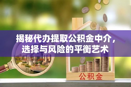 金湾揭秘代办提取公积金中介，选择与风险的平衡艺术